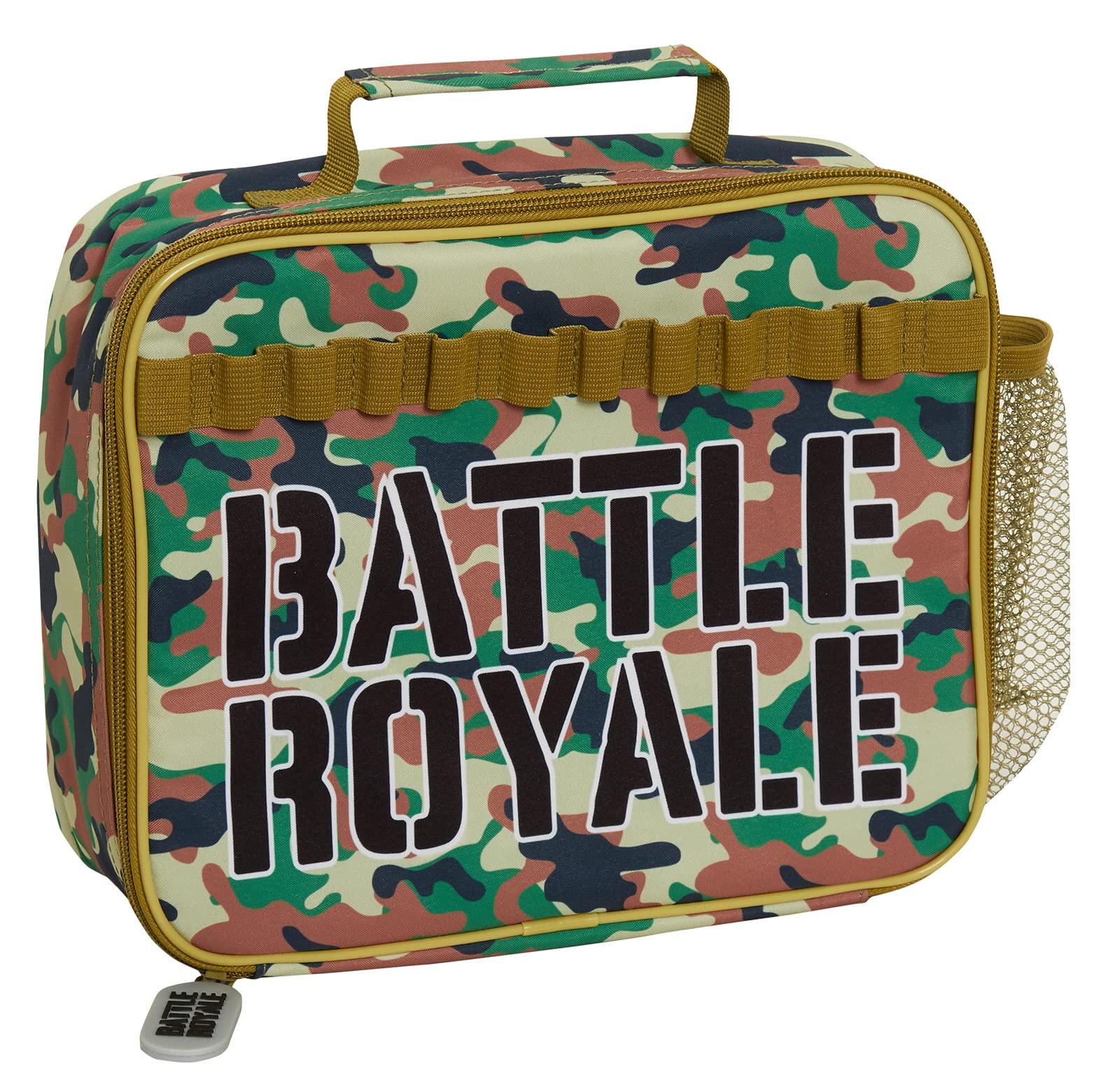 Battle Royale Lunch Bag for Kids Teens Adults Camouflage School Gaming Travel Insulated Lunch Box with Drinks Holder