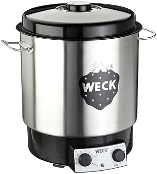 Weck WAT 25 Einkochautomat 1800 Watt mit Uhr, Edelstahl 18/10, 230 Volts
