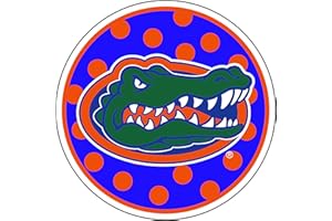 CRAFTIQUE Florida Gators Magnet (POLKA DOT GATOR HEAD MAG (5"), 5 in)