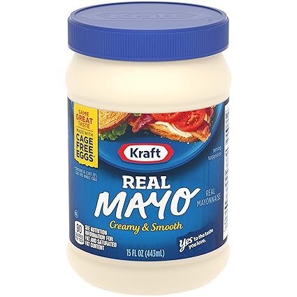 Amazon Com Kraft Real Mayonnaise 15 Fl Oz Jar Grocery Gourmet Food