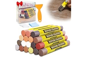 Wood Filler Sticks, Wood Furniture Wax Crayons Putty Sticks Hardwood Floor Scratch Repair, Touch Up Wax Repair Kit for Scratc