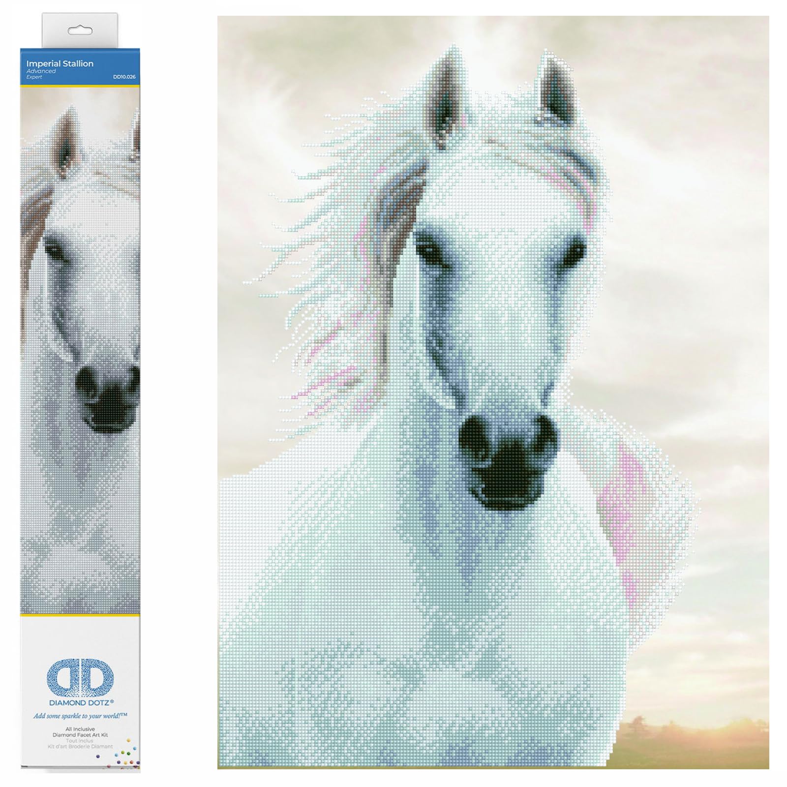 DIAMOND DOTZ DD10 Intermediate Kit, Imperial Stallion, 65 x 48 cm
