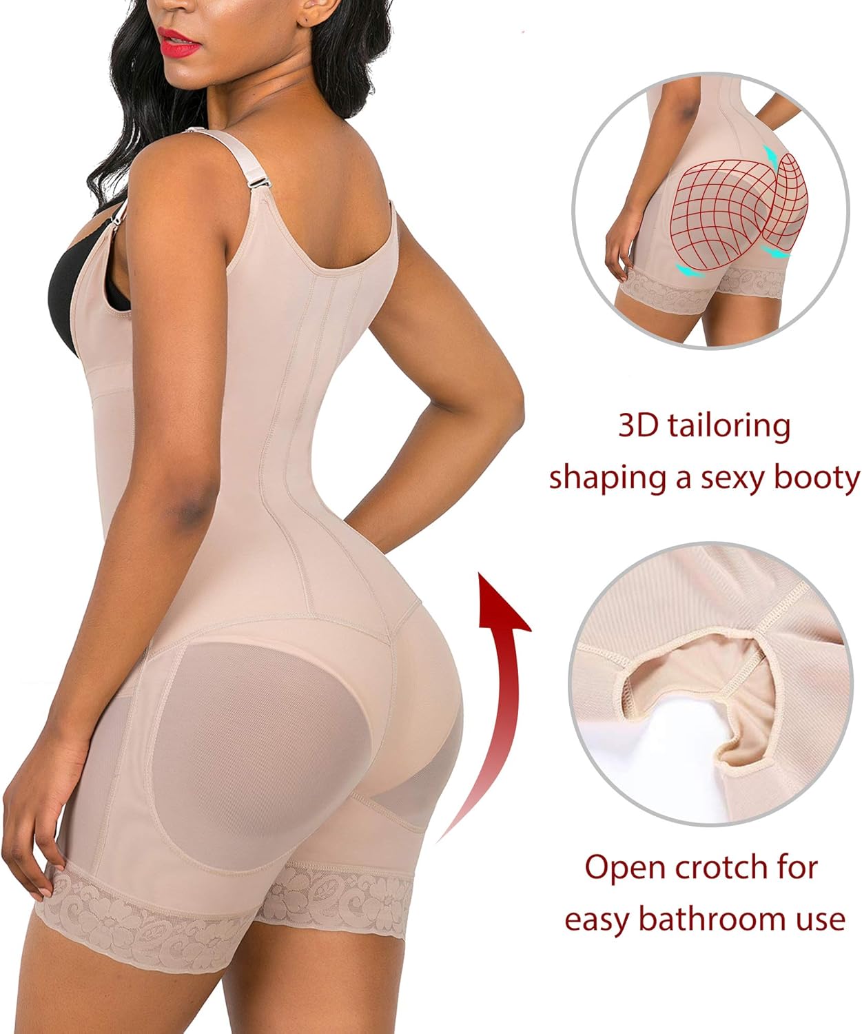 SHAPERX Shapewear for Women Tummy Control Fajas Full Body Shaper Butt Lifter Thigh Slimmer Shorts at  Women’s Clothing store