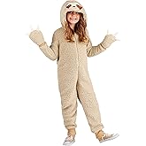Fun Costumes Kid's Sloth Onesie Costume Beige, Large