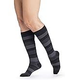 Sigvaris Women's Microfiber Patterns 143 Calf High Compression Socks 15-20mmHg