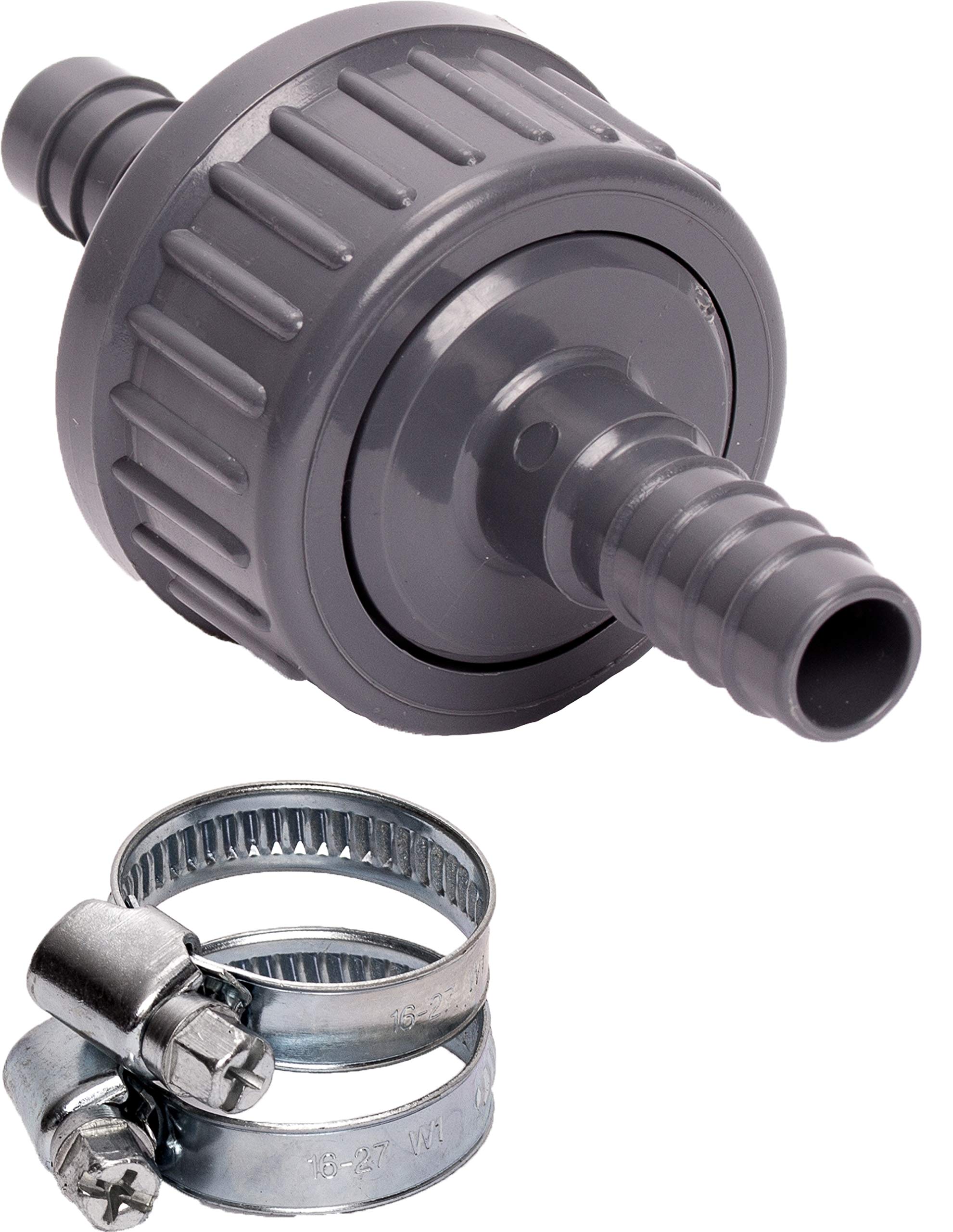 Pangaea Tech check valve kit with hose clamps