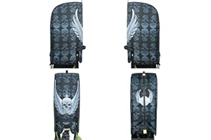 Sandian, Golf Bag Rain Hood Cover Cape, Color Hood2, Padded Club Protection, Heavy Duty All Weather Resistant, One Size Fit Most Stand Carry Cart Tour Bags with Snap Buttons