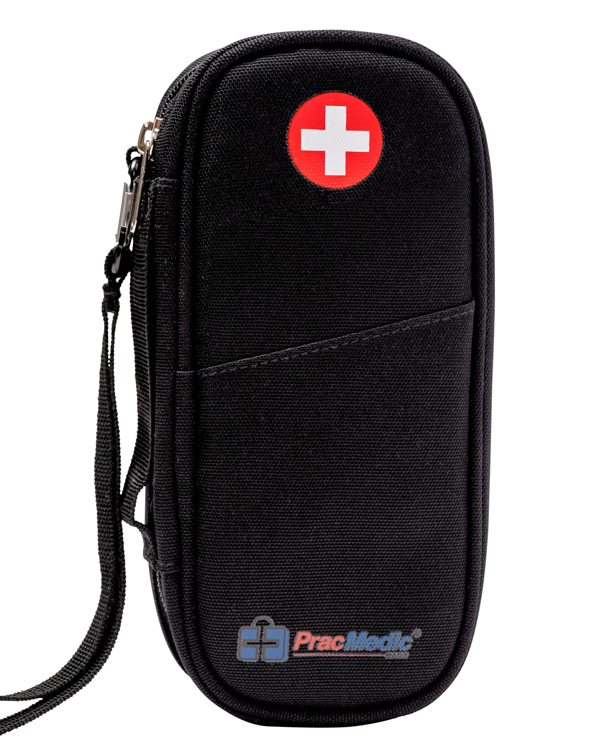 Photo 1 of PracMedic Bags Epipen Carry Case– Insulated Epi Pens Carrying Case for Epipens, Auvi-Q, Inhaler, Allergy Medication & Diabetes Supply– Durable Emergency Medical Pouch for Travel (Black)