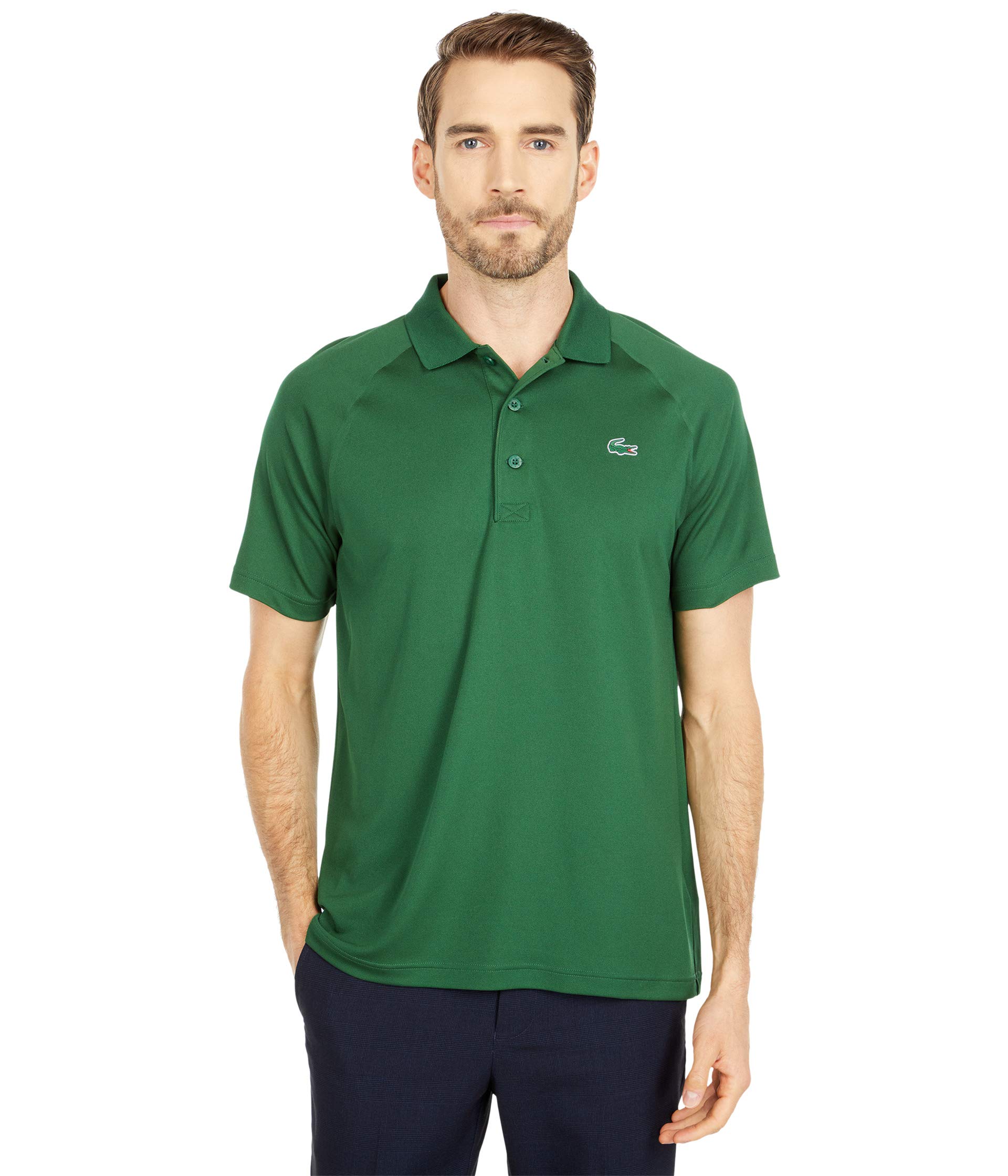 Lacoste Men’s Regular Fit UV Protect Polo Shirt, Lamb’S Lettuce, X-Small