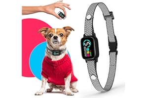 ELECANE Bark Collar for Small Dogs 5-15 lbs – No Shock Anti Barking Collar with AI Chip – 3 Modes & 5 Sensitivity Levels – Waterproof, Rechargeable, Magnetic Charging – Humane, Effective Training (Black)