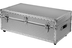 DormCo Underbed Steel Trunk - USA Made - Embossed