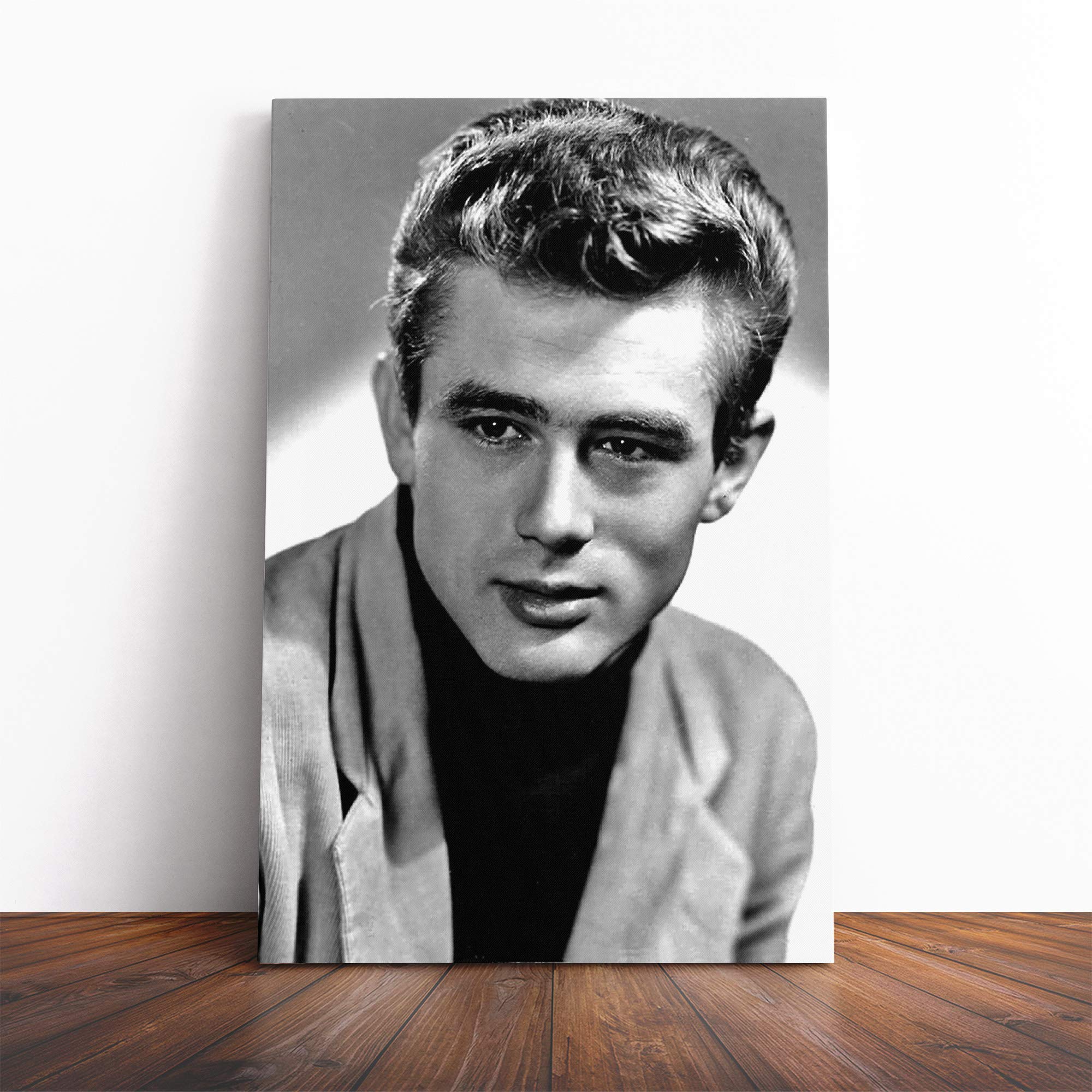 James Dean (1) Canvas Print | Gallery Wrapped 30mm Frame Wall Art | 20x14 inches | Ready to Hang | Modern Picture | Living Room Bedroom Lounge Office