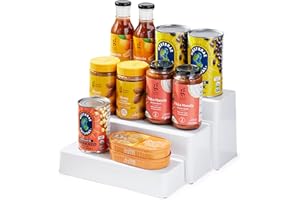 YouCopia ShelfSteps Can Organizer, 3 Shelf, White