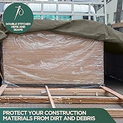 Heavy Duty Waterproof Canvas Tarp by CCS CHICAGO