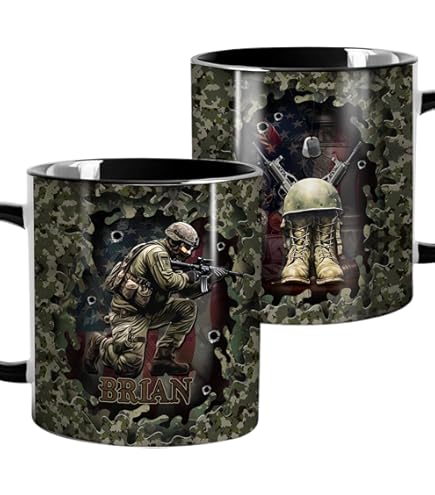 Amazon.com: US Army Star Coffee Mug/Cup with 12" x 18" US Army Star Double  Sided Polyester Flag - Gift Boxed : Home & Kitchen