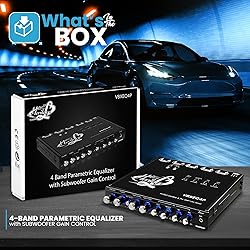 Lanzar 4 Band Parametric Equalizer - 7V RMS Output