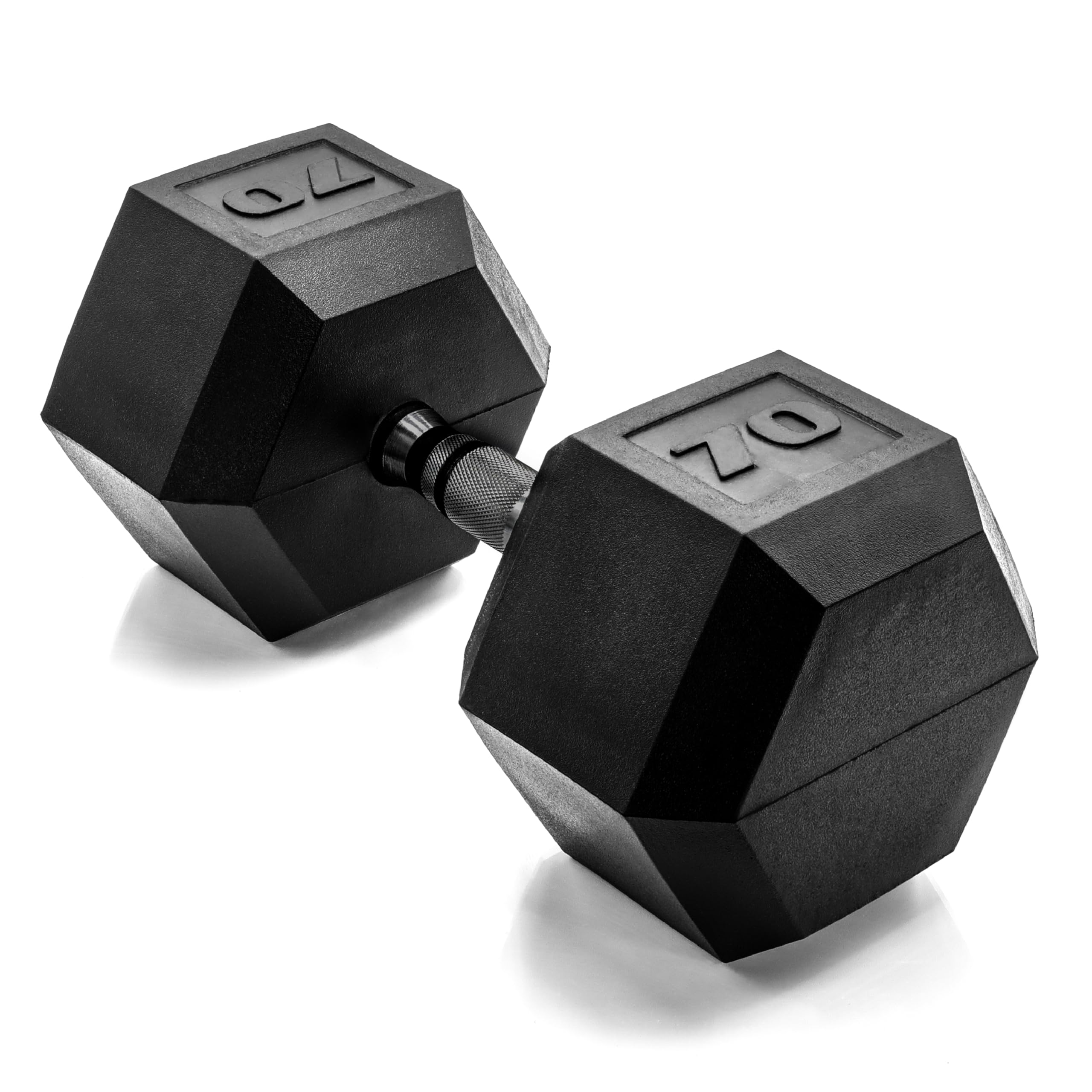 Photo 1 of CAP Barbell 70 LB Coated Hex Dumbbell Weight with Black Handle