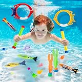Mactoou Dive Sticks 24 Pcs Pool Toys with Storage Bag for Kids view 4