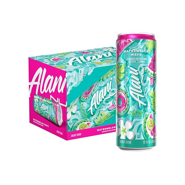 ALANI NU WATERMELON WAVE, SUGAR FREE, LOW CALORIE...