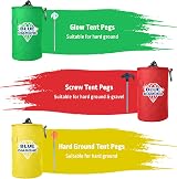Blue Diamond Heavy Duty Tent Pegs 20 Pack with Mallet Peg Puller Kit view 2