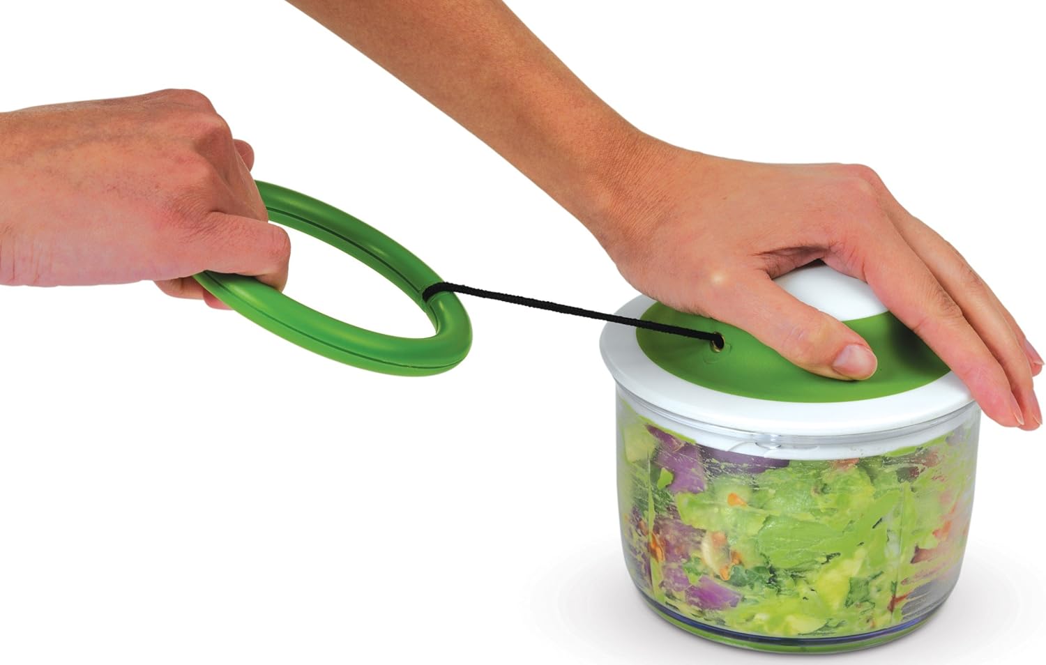 Chef'n VeggiChop Hand-Powered Food Chopper (Arugula): Home & Kitchen