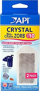 API CRYSTAL BIO-CHEM ZORB Filtration Cartridge, Cleans and clears aquarium water removing debris, colors, odors, heavy metals, and toxic gases, Use when starting or maintaining an aquarium