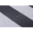 Stripe Waterproof Canvas Awning Fabric Fabric Waterproof Outdoor Fabric 60" Black/White (1 Yards) (Cut Separately by Yard for Prime Orders)