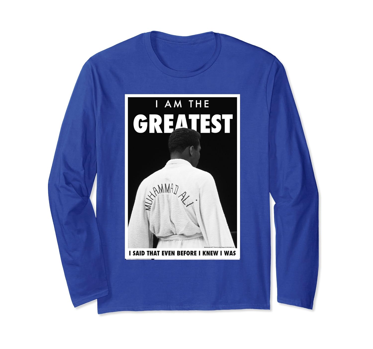 Muhammad Ali the legend posing Long Sleeve T-shirt-anz