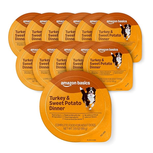 AMAZON BASICS WET DOG FOOD, TURKEY & SWEET...