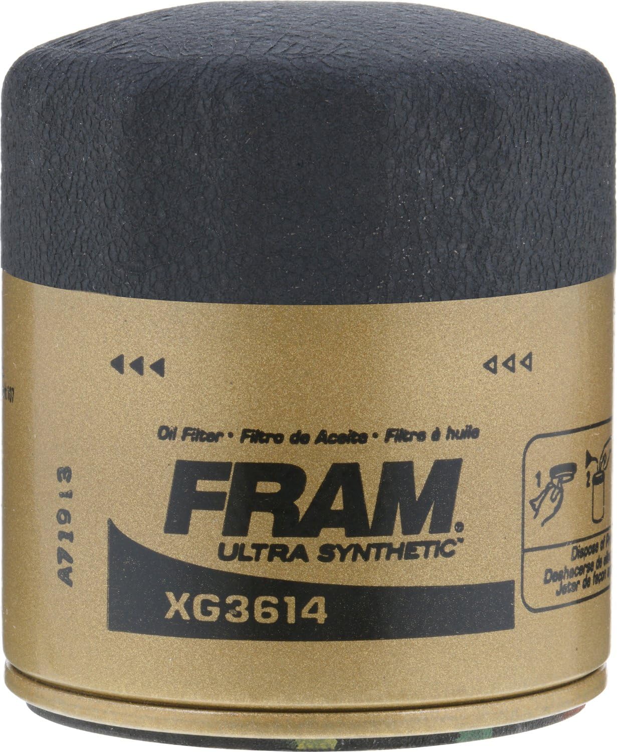 FRAM Ultra Synthetic XG3614, 20K Mile Change Interval Spin-On Oil Filter with SureGrip: Automotive