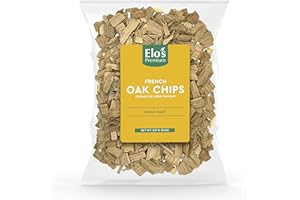 French Oak Chips Medium Toast (8oz)| Packed in Canada| Improve Flavor, Aroma and Color Stabilizer in Liquor| Oak Barrel Alter