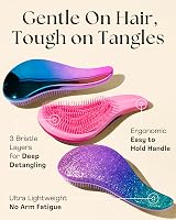Lily England Detangle Hair Brush Flexible Bristles Thick Curly Straight Hair view 6