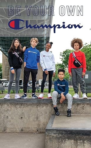 Champion Kids Long Sleeve Hooded Shirt Lightweight Boys