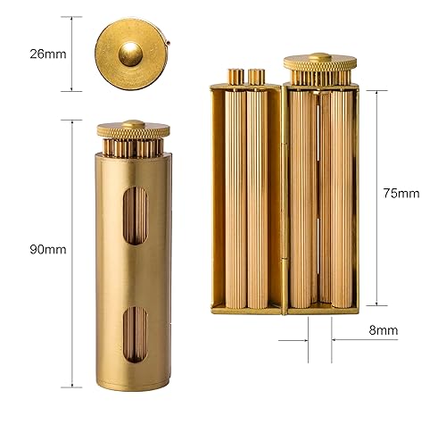 Free Boy Vintage Solid Brass Cigarette Roller,Cigarette Rolling Machine  Manual, Roller Machine-Cigarette Maker Machine Can Fit 70~75mm Rolling  Paper (Columnar Shape) in Saudi Arabia