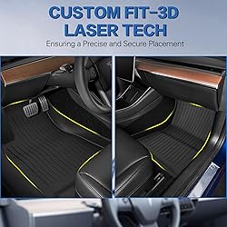 Weize Floor Mats for Tesla Model 3 5-Seat 2021-2023