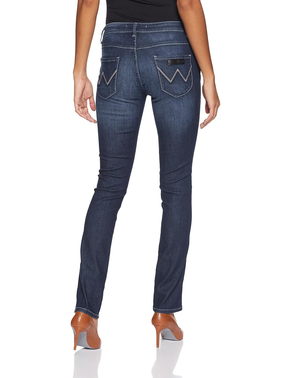 wrangler women's straight fit jeans