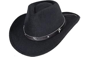 Cowboy Hat for Boys Girls Western Felt Fedora Hat for Kids 3-6 Years