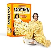 Cozy Concepts Co. Ramen by Relatable, Viral Trend Inspired, Looks Like a Giant Bowl of Ramen Noodles to Wrap Yourself Up In, Easter Gift for Kids & Teens, Easter Basket Filler, Large 65” Throw Blanket