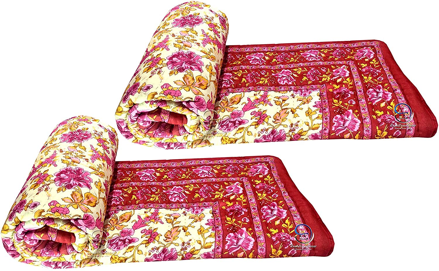 Buy THROWS HOME DECOR Rajasthani Cotton and Microfiber Jaipuri Razai ac