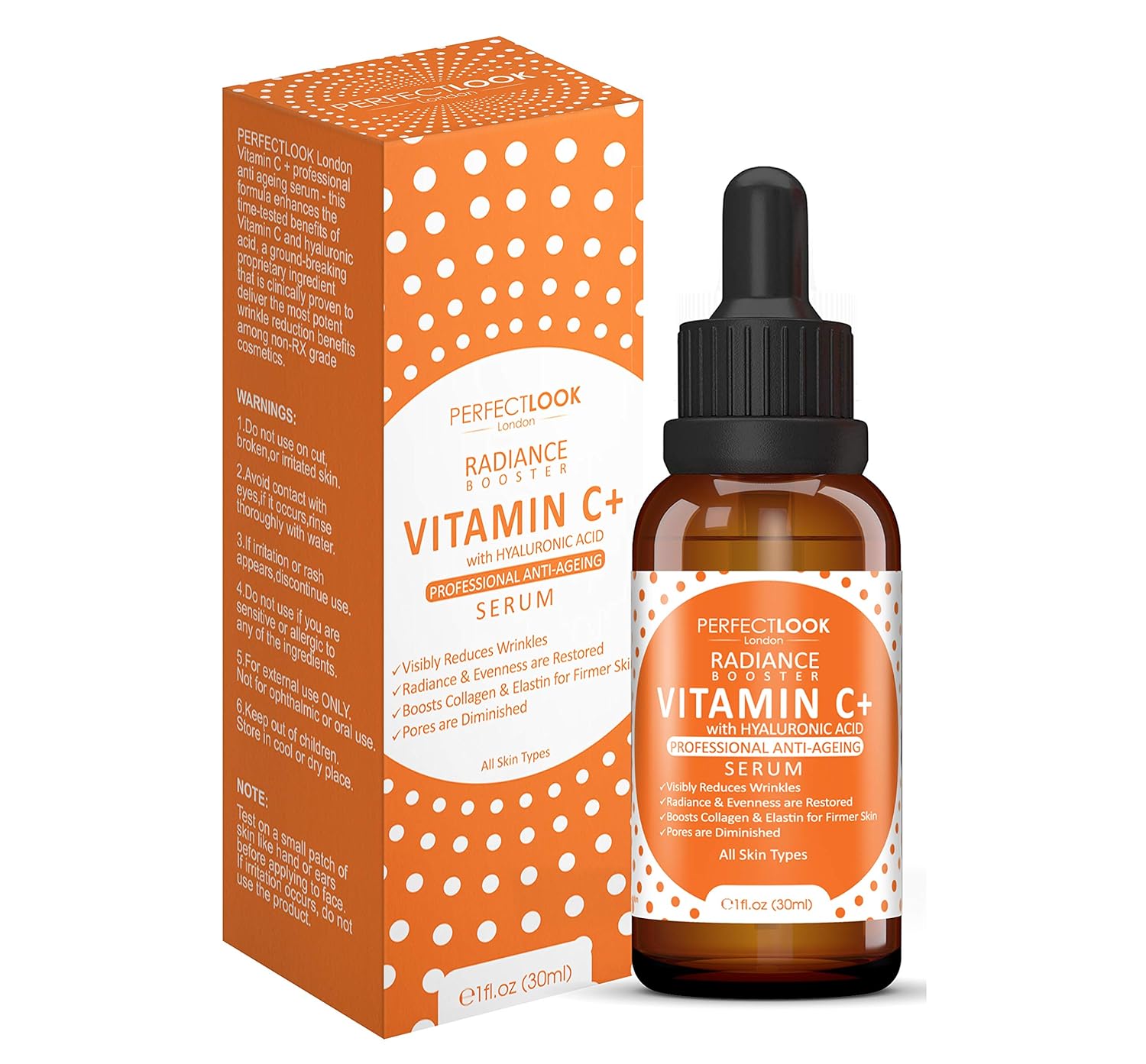 Vitamin C Serum Face with Hyaluronic Acid RADIANCE BOOSTER by Perfect
