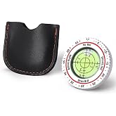 High-Precision Golf Green Reader for Accurate Slope Reading - Portable Bubble Level Marker for Better Putting Accuracy Golf Accessories Gifts for Men Women, Silver