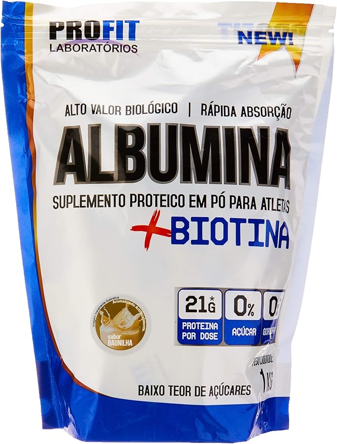 Albumina 1 Kg - Baunilha, Profit por PRO FIT