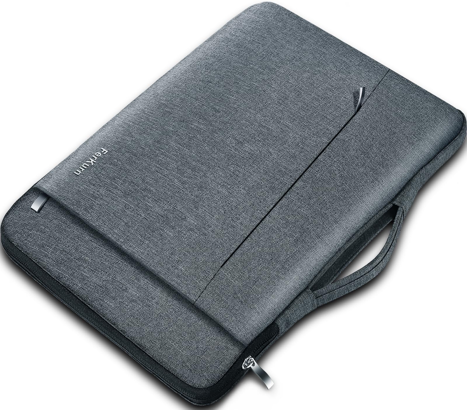 Ferkurn Laptop Case Sleeve Cover Chromebook Case Compatible with Macbook Air/Pro, iPad, Surface Pro, Acer Spin, HP, XPS, ASUS Vivobook, Samsung, Waterproof Laptop Bag, Grey, 13 13.3 inch