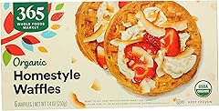 365 Everyday Value, Organic Homestyle Waffles, 6 ct, (Frozen)