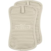 All-Clad Textiles Silicone Pot Holder, 2 Pack, Almond