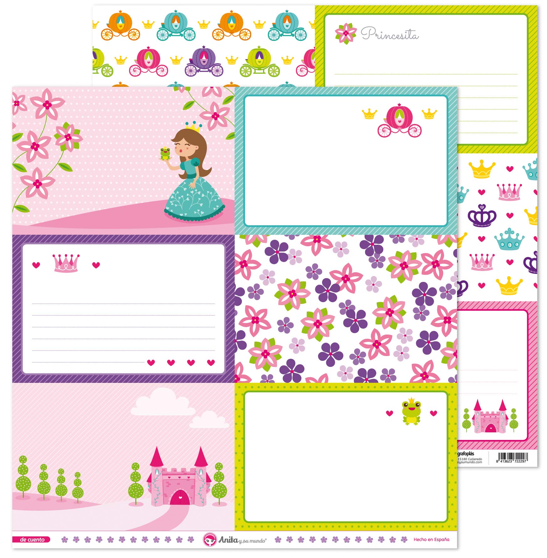 Anita and Su Mundo Tale Collection Scrapbooking Papers, Paper, Large Cards, 12" x 12"