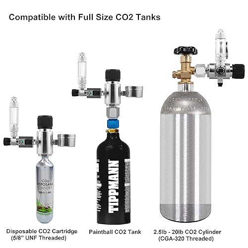 JARDLI Aquarium CO2 Regulator with Solenoid Dual Gauges Bubble Counter for Planted Tank CO2 Injection System Adjustable Output Pressure PRO E1 in Saudi Arabia Whizz Air Pump Accessories
