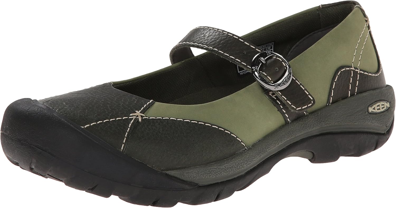 keen black flats