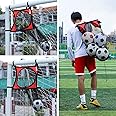Soccer Goal Target Net: 3 in 1 Top Bins Target Goal and Soccer Ball Bag Multi-Sport Target Net