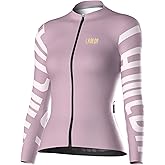 LAMEDA Cycling Jersey Women Long Sleeve, Breathable Bike Jersey with Pockets, Bike Shirts for Bicycle Road Biking Riding